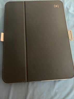 speck Black Tablet Folio Case with Rose Gold Accents